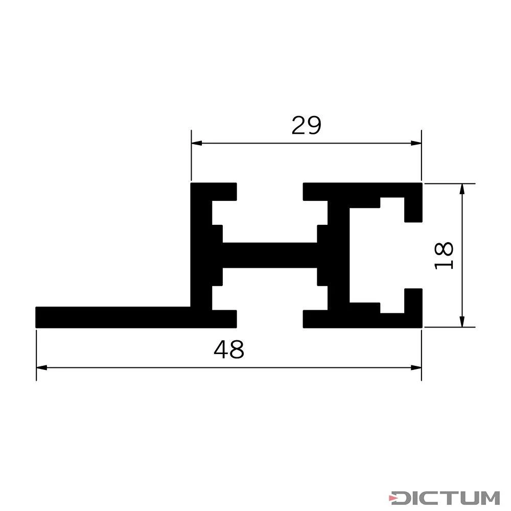 Rail à Rainure En T Veritas 915 Mm, Avec Butée Angulaire – Image 2