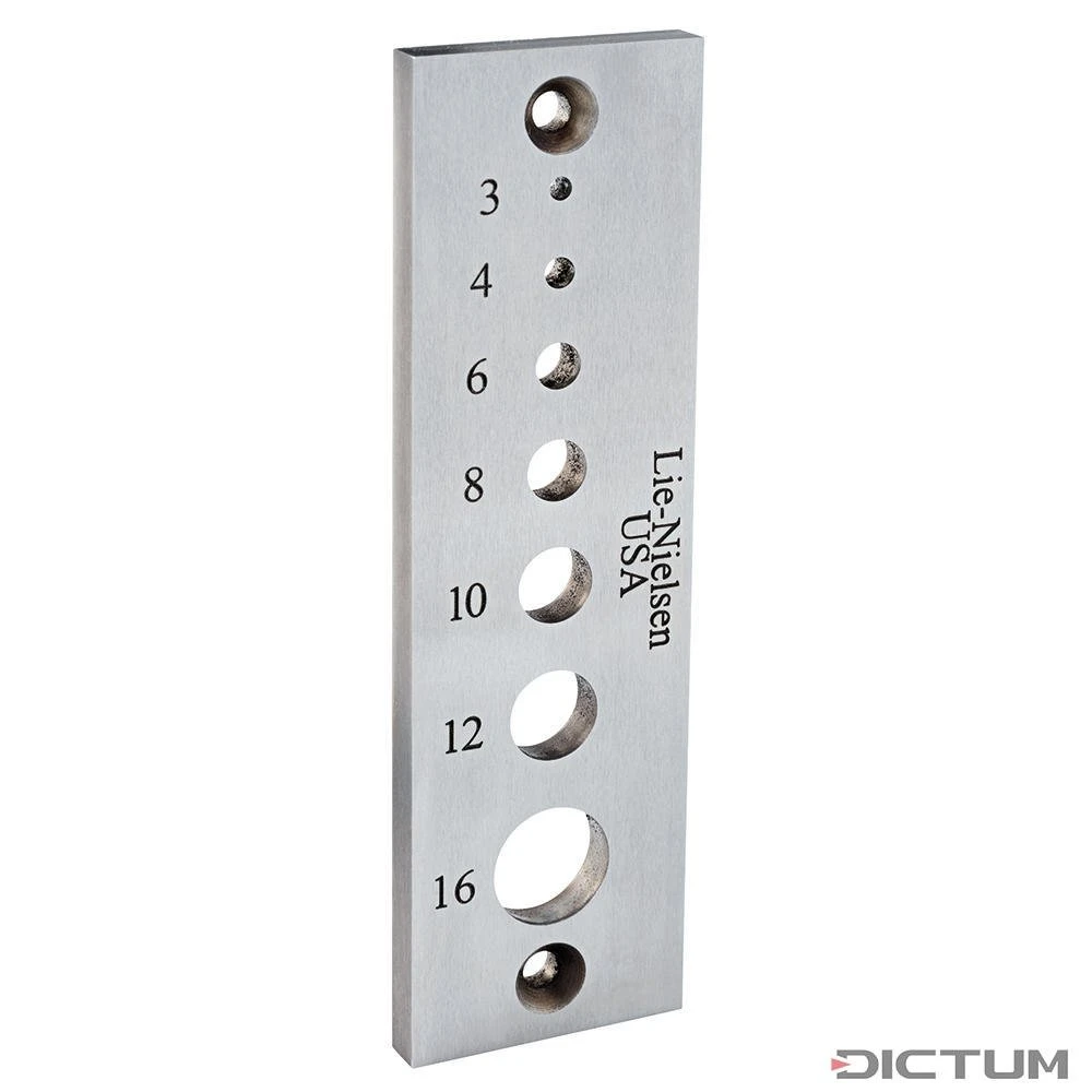 Plaque à Tourillons Lie-Nielsen, Métrique