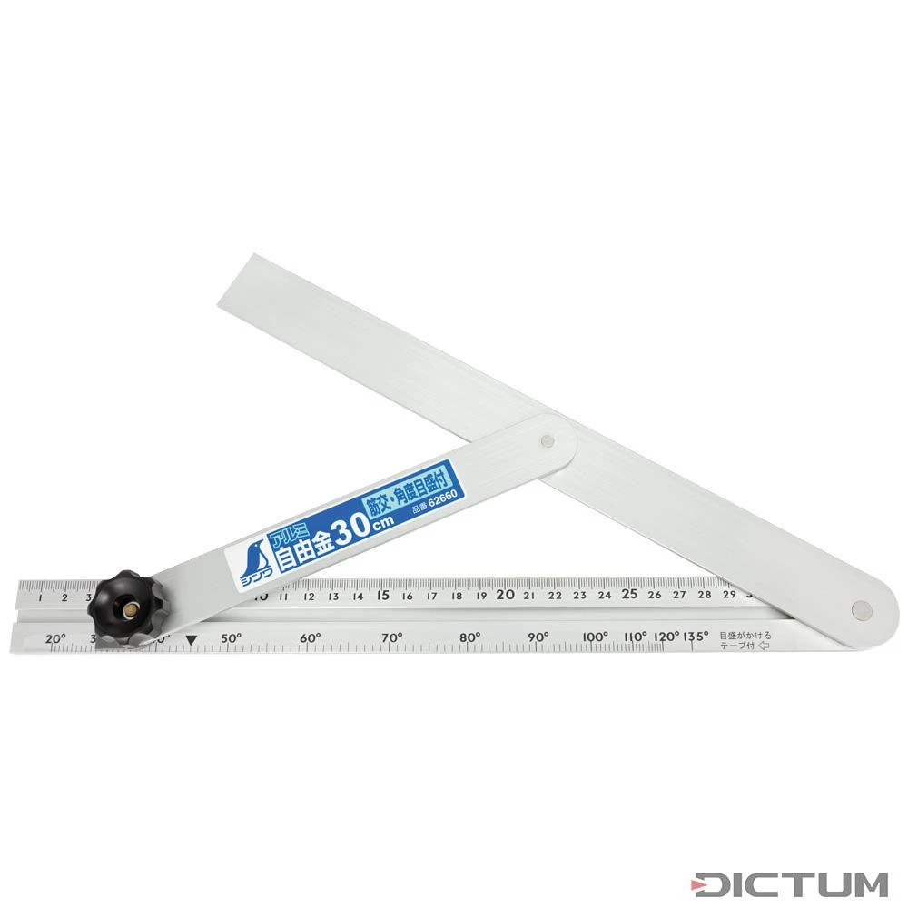 Fausse-équerre De Charpentier Shinwa à Graduation, 300 Mm