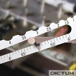 Calibre De Contrôle De Diamètre Et De Rayon Shinwa, Rayons De 0,5 à 7 Mm -Accueil Outils Boutique 717541M 02 A WE 8 Shinwa Durchmesser Radius Pr flehre WZ jpg